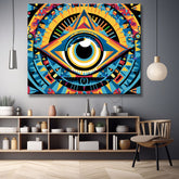 Vector eye painting by numbers